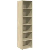 vidaXL Hoge kast 45x41x185 cm bewerkt hout sonoma eikenkleurig