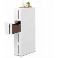 Songmics - Serveerwagen - Met Wielen - 4 Uittrekbare Laden - Badkamer Opbergrek van Kunststof