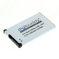 Digibuddy Akku kompatibel zu Nokia 6303 classic/6730 classic/5220xm (BL-5CT) Li-Ion