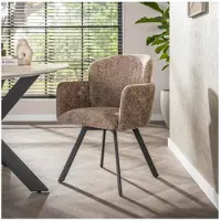 Meubelplaats eetkamerstoel Embrace - Hoven champagne - eetkamerstoelen set van 2