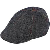 Fiebig Flatcap 60% Linnen 40% Katoen Antracite maat 57-M