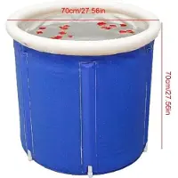 OEM Opvouwbaar ijsbad, blauw, opblaasbaar, inclusief luchtpomp