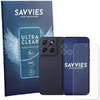 Savvies - Screenprotector voor Motorola Moto G87 (Voor+Camera) - Folie Beschermfolie transparant 18 Stuks