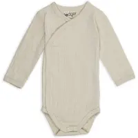 Lodger romper beige Jongens/Meisjes Katoen V-hals Effen - maat 74
