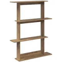 vidaXL Wandplank Artisanaal eiken 100 x 20 x 126 cm Bewerkt hout