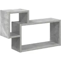 vidaXL Wandplank Muurmontage Betongrijs 55 x 15 x 35 cm Bewerkt hout