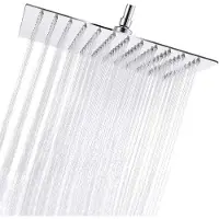 OEM RVS douchekop, hoogglanzend, 30x30 cm, inbouwmodel