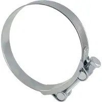 OEM Klemverbinding voor buizen, 175-187 mm - Breedte 26 mm - Staal - Zilver - Met sleutel - Geschikt voor buizen - Ventilatoren - Voor vloeistoffen - Plat.