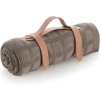 cambrass Squares Bamboo 80x100 Cm Blanket Grijs Kinderen