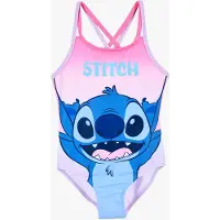 Disney Stitch Kinder Badpak Meisjes - Paars met Blauw - Maat 104 - Zwemkleding