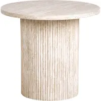 Beliani AMMON - Bijzettafel - Beige - MDF