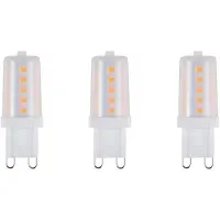SPL G9 LED Lamp 3W - Warm Wit - 320lm - LED Buislamp T17 - Mat - 3 Stuks - 2700K - 230 Volt