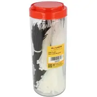 DeLOCK Cable tie assortment box 500 pieces black / white