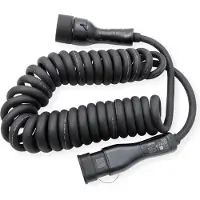 Roline Auto oplaadkabel Type2, 3-fase, 480VAC (3P+N+E), 32 A, 22 kW, Spiraalkabel (bruikbaar 5m)