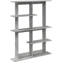 vidaXL Wandplank Betongrijs 102 x 20 x 130 cm Bewerkt hout