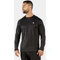 ZEUZ Heren Sport Longsleeve – Fitness Shirt Lange Mouw - Zwart - S