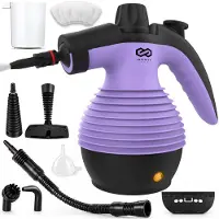 Infinity Goods Stoomreiniger - 12-in-1 Handstoomreiniger - Handstomer - Vlekkenreiniger - Tapijtreiniger - 10 Opzetstukken - 1050 Watt - 3.2 Bar - Paars