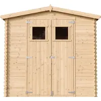 Timbela Holzhaus tuinhuis M369 - Tuinhuis van hout, afmetingen B236xL226xH218 cm / 4,33 m2 - Fietsenschuur - Waterdicht dak