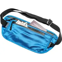 Cocoon - Secret Waist Wallet / Silk - Tasje voor waardevolle spullen 30 x 14 cm, blauw