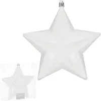 Springos Kersthanger | Kerstster | Wit | 15 cm
