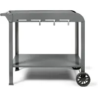 Livoo Plancha-trolley - - GS168G - 2 getande wielen ø 14,5 cm - Bovenste plank 70 x 50 cm - Onderste plank 79 x 49 cm