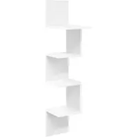 vidaXL Wandplank Muurmontage Wit 32 x 21 x 107 cm Bewerkt hout