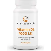 Vitaworld Vitamine D3 1000 IE 200 tabletten