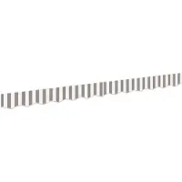 vidaXL vervangende markies volant Lichtgrijs en wit 481 x 20 cm
