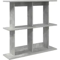 vidaXL Wandplank Muurmontage Betongrijs 80 x 20 x 75 cm Bewerkt hout