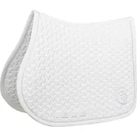 Kentucky Horsewear Horsewear - Zadeldek - Zadeldoek Plaited 3D logo - Jumping - Wit