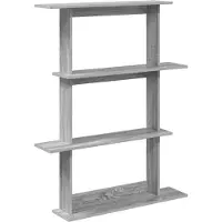 vidaXL Wandplank Grijs Sonoma 100 x 20 x 126 cm Bewerkt hout