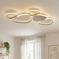 LumenXL Design plafondlamp Zinara met geïntegreerde LED, 3-staps dimbaar in zandbeige