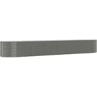 Syfax Plantenbak 554x100x68 cm gepoedercoat staal grijs