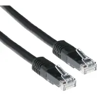 ACT CAT6A UTP kabel, 0,5 meter, Cat6a, U/UTP (UTP), RJ-45 connector, RJ-45 connector, zwart