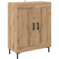 vidaXL Highboard 2 st Artisan Eiken 69,5 x 34 x 180 cm Bewerkt hout