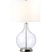 Elstead Lighting LED Tafellamp Orb | 1X E27 Max 60W | Polished Nickel with White Shade
