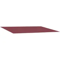 vidaXL Vervangingsdoek voor zonnescherm Bordeauxrood 300 x 250 cm