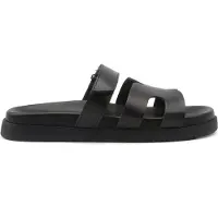 Steve madden sandaaltjes van leer met klittenbandsluiting model 'Missile'