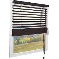 Sol Royal FSC gecertificeerd houten jaloezieën SolDecor JH3 rolgordijnen in donker bruin 80x130 cm - Milieuvriendelijk geproduceerd