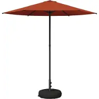 vidaXL Tuinparasol met voet 230 x 230 cm Polyester Rechthoekig