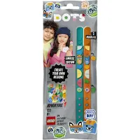 LEGO 41918 DOTS Avontuur Vriendschapsarmbandjes, 2 armbandjes voor kinderen en kleurrijke steentjes, kindersieraden, knutselen