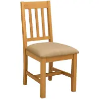 vidaXL Eetkamerstoel VENLO 2 st Massief Eikenhout Beige