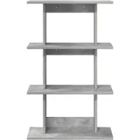 vidaXL Wandplank Muurmontage Betongrijs 56 x 20 x 90 cm Bewerkt hout