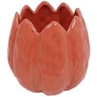 Countryfield Bloempot tulp donker roze 12x12x13cm roze Aardewerk Bloempot