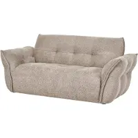 Beliani HALBA - Tweezitsbank - Taupe - Bouclé