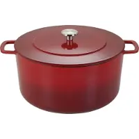 ComBekk geëmailleerde gietijzeren braadpan Ø32 cm Cherry-silver knob