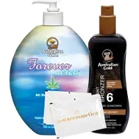 Australian Gold SPF 6 Spraygel met bronzer + Forever After + 2 Verfrissingsdoekjes