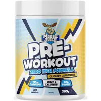 Muscle Moose Pre-Workout Zero Itch Formula (20 Serv) Cloudy Lemonade - Pre-Workout - Pre-Workout Booster