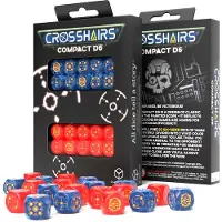 Q-workshop Crosshair Compact D6 Dice 7 Packs Veelkleurig Kinderen