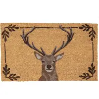 Clayre & Eef Bruine Deurmat 75*45*1 cm COLMC